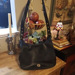 Vintage Coach Crecent Leather Bag